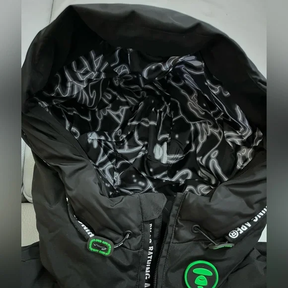 NWT-AAPE by A Bathing Ape (BAPE) Hooded Down Coat - Men L/WomenXL - Picture 10 of 13